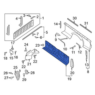 Nissan OE - Rear Forward Truck Bed Panel