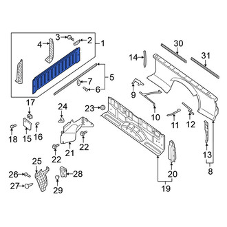 Nissan OE - Rear Left Inner Truck Bed Panel