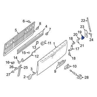 Nissan OE - Rear Left Outer Tailgate Hinge