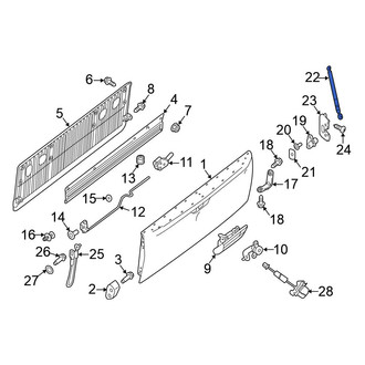 Nissan OE - Tailgate Lift Support