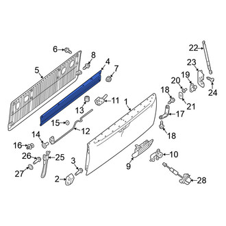 Nissan OE - Rear Tailgate Gap Cover