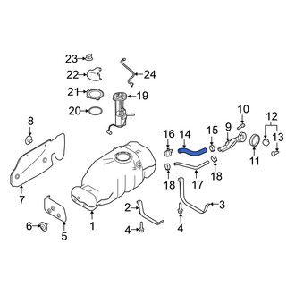 Nissan OE - Fuel Filler Hose