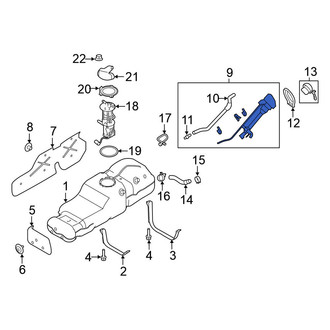 Nissan OE - Fuel Filler Hose