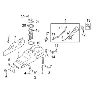 Nissan OE - Fuel System Components (King Cab / Crew Cab)