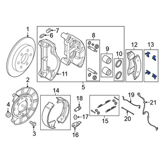 Nissan OE - Rear Disc Brake Pad Set