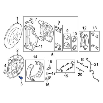 Nissan OE - Brake Backing Plate Bolt