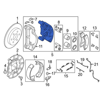 Nissan OE - Rear Left Disc Brake Caliper