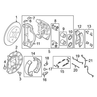 Nissan OE - Rear Suspension - Brake Components
