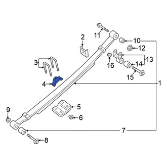 Nissan OE - Rear Leaf Spring Bumper