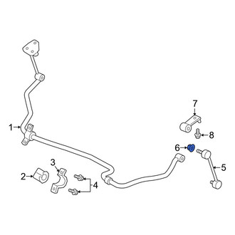 Nissan OE - Suspension Stabilizer Bar Link Nut