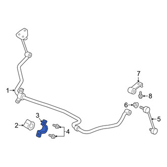 Nissan OE - Front Left Suspension Stabilizer Bar Bracket