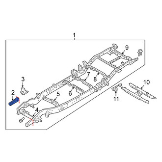 Nissan OE - Front Left Frame Rail End