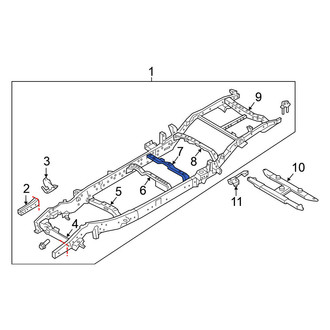 Nissan OE - Center Rear Frame Crossmember