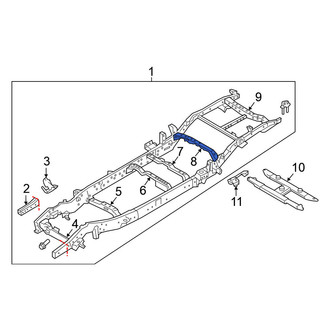 Nissan OE - Rear Forward Frame Crossmember