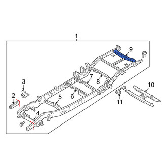 Nissan OE - Rear Rearward Frame Crossmember