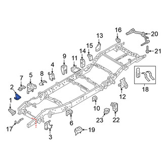 Nissan OE - Front Left Suspension Stabilizer Bar Bracket