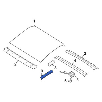 Nissan OE - Left Roof Side Rail Reinforcement