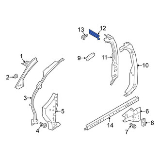 Nissan OE - Left Inner Body B-Pillar Reinforcement