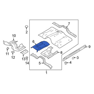 Nissan OE - Front Center Floor Pan Reinforcement