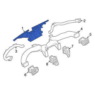 Nissan OE - Front Windshield Defroster Nozzle