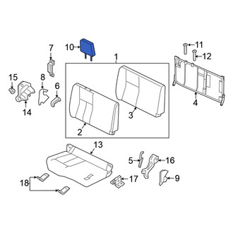 Nissan OE - Rear Right Headrest