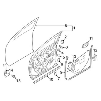 Nissan OE - Front Door - Door & Components (Single Cab)