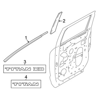 Nissan OE - Front Door - Exterior Trim (Single Cab)