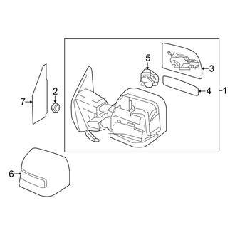 Nissan OE - Front Door - Outside Mirrors (With Extendable Type), (Single Cab)