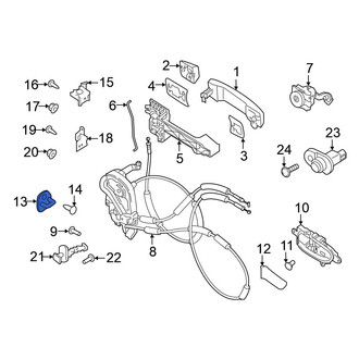 Nissan OE - Rear Lower Door Lock Striker Plate