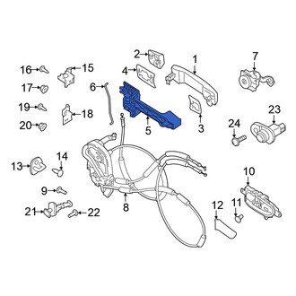 Nissan OE - Front Left Exterior Door Handle Base