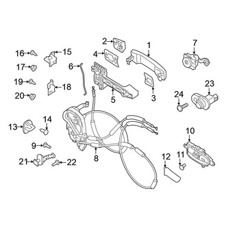Nissan OE - Front Door - Lock & Hardware (Single Cab)