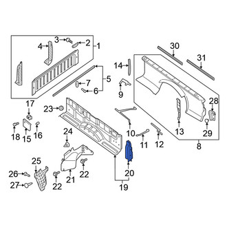 Nissan OE - Rear Left Inner Truck Bed Panel Reinforcement