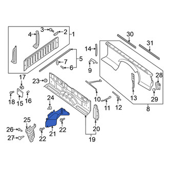 Nissan OE - Rear Right Forward Quarter Panel Splash Shield