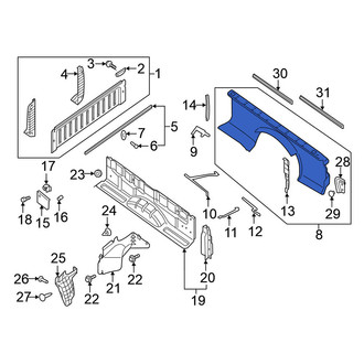 Nissan OE - Rear Left Outer Truck Bed Panel