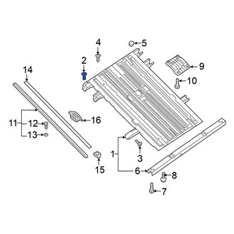Nissan OE - Front Truck Bed Floor Bolt