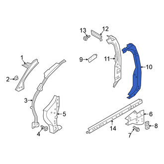 Nissan OE - Left Outer Body B-Pillar Reinforcement