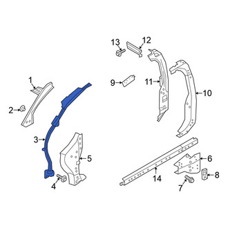 Nissan OE - Right Body A-Pillar Reinforcement