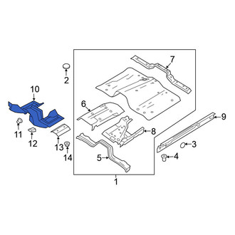 Nissan OE - Front Center Floor Pan Heat Shield