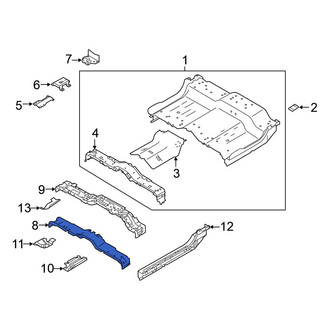 Nissan OE - Rear Center Floor Pan Crossmember