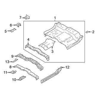 Nissan OE - Cab - Floor (Rear Floor), (King Cab)