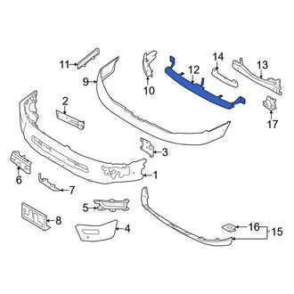 Nissan OE - Front Bumper Cover Support Rail