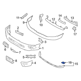 Nissan OE - Spoiler Nut