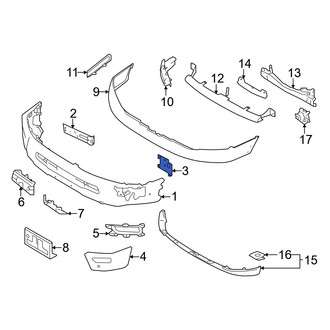 Nissan OE - Front Right Bumper Face Bar Mount