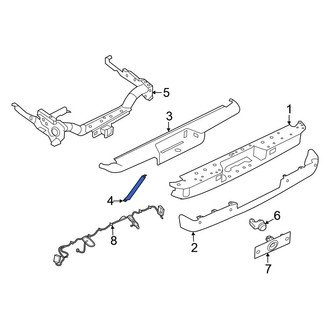 Nissan OE - Rear Right Bumper Face Bar Bracket