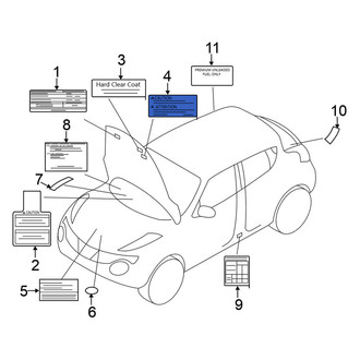 Nissan OE - Caution Label