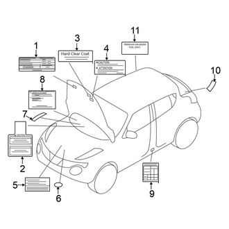 Nissan OE - Information Labels - Labels