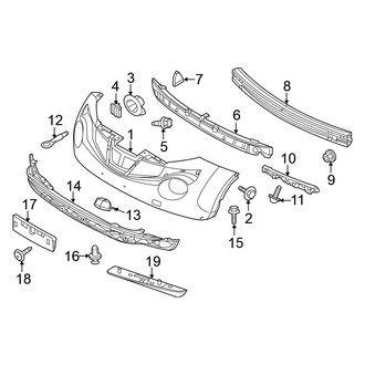 Nissan OE - Front Bumper - Bumper & Components (S / SL / SV)