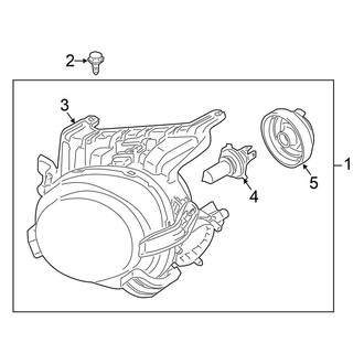 Nissan OE - Front Lamps - Headlamp Components