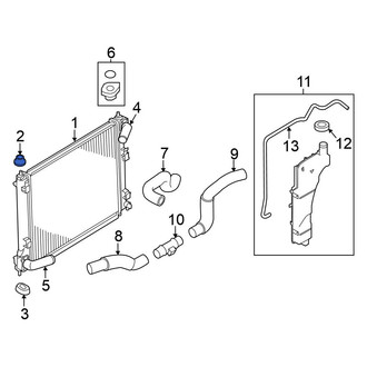 Nissan OE - Upper Radiator Insulator