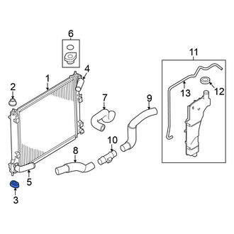 Nissan OE - Lower Radiator Insulator